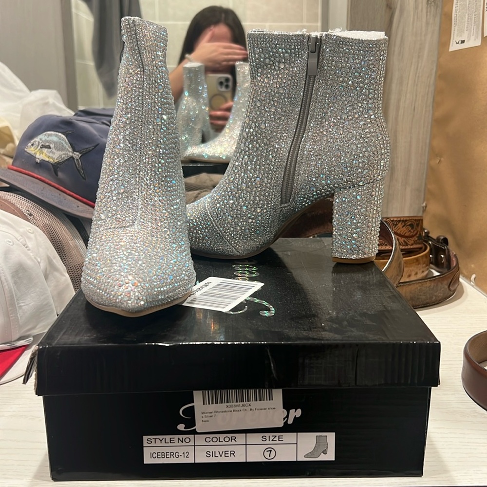 Rhinestone booties